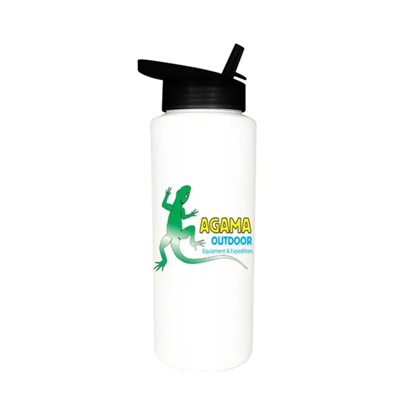 32oz. Sports Bottle with Straw Cap Lid, Full Color Digital... from ASI 30270 Aakron Line