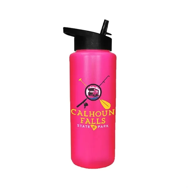 32oz. Sports Bottle with Straw Cap Lid, Full Color Digital... from ASI 30270 Aakron Line
