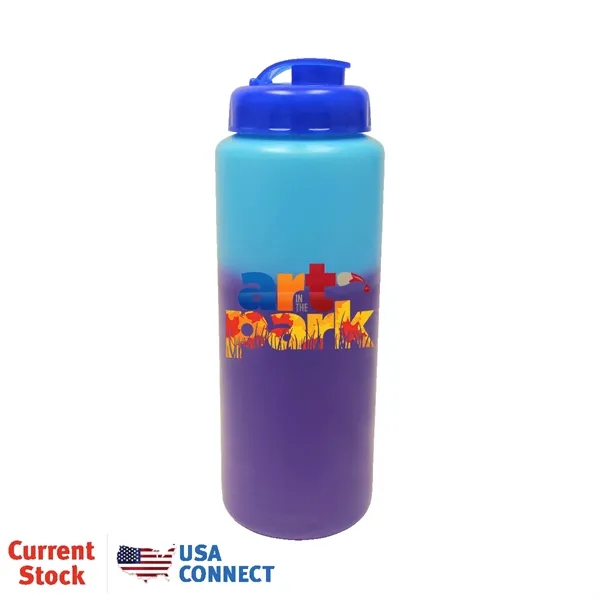 Mood™32 oz. Sports Bottle with Flip Top Cap, Full Color Di... from ASI 30270 Aakron Line