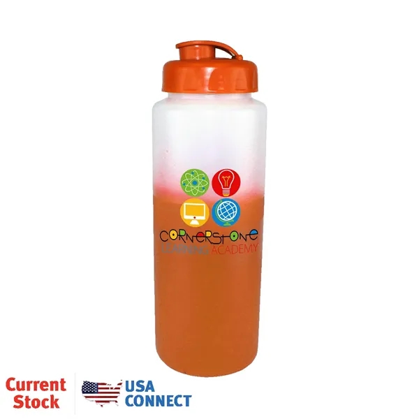 Mood™32 oz. Sports Bottle with Flip Top Cap, Full Color Di... from ASI 30270 Aakron Line