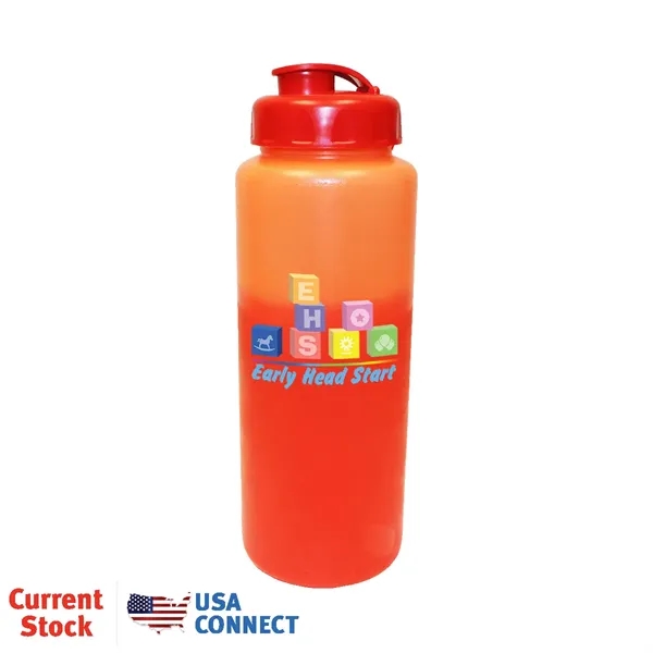 Mood™32 oz. Sports Bottle with Flip Top Cap, Full Color Di... from ASI 30270 Aakron Line