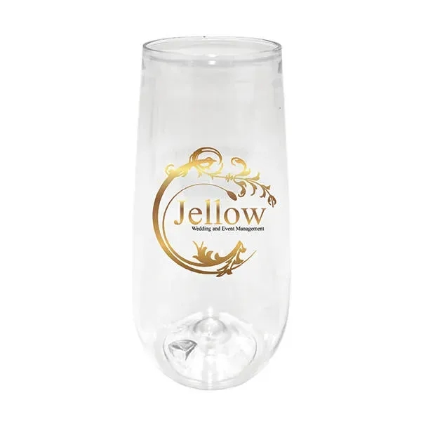 10 oz. Plastic Stemless Champagne Flute, Full Color Digital... from ASI 30270 Aakron Line