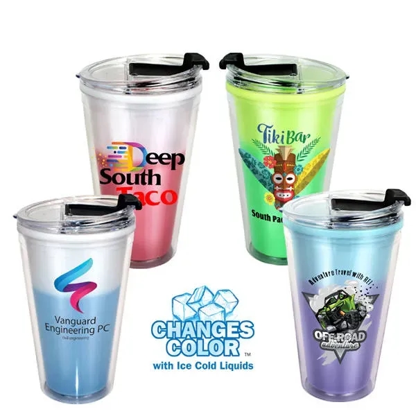 Mood™ 16 oz. Victory Acrylic Tumbler with Flip Top Lid, Fu... from ASI 30270 Aakron Line