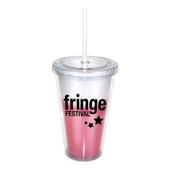 Mood™ 16 oz. Victory Acrylic Tumbler with Straw Lid... from ASI 30270 Aakron Line