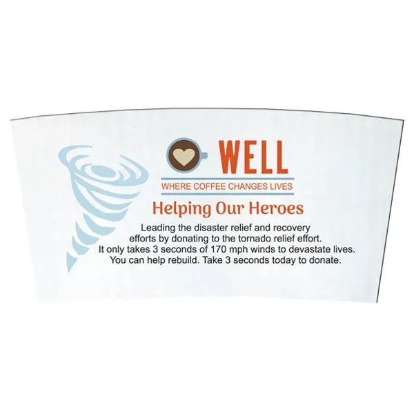 Paper Coffee Sleeve, Full Color Digital... from ASI 30270 Aakron Line