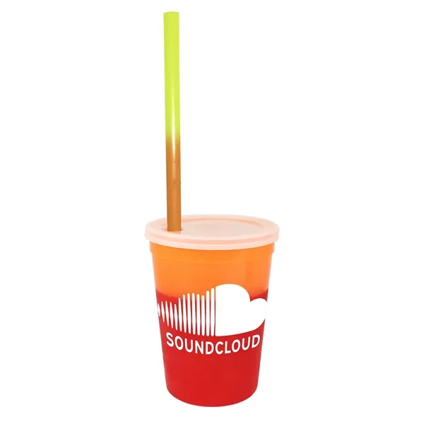 Mood™ 12 oz. Stadium Cup/Straw/Lid Set... from ASI 30270 Aakron Line