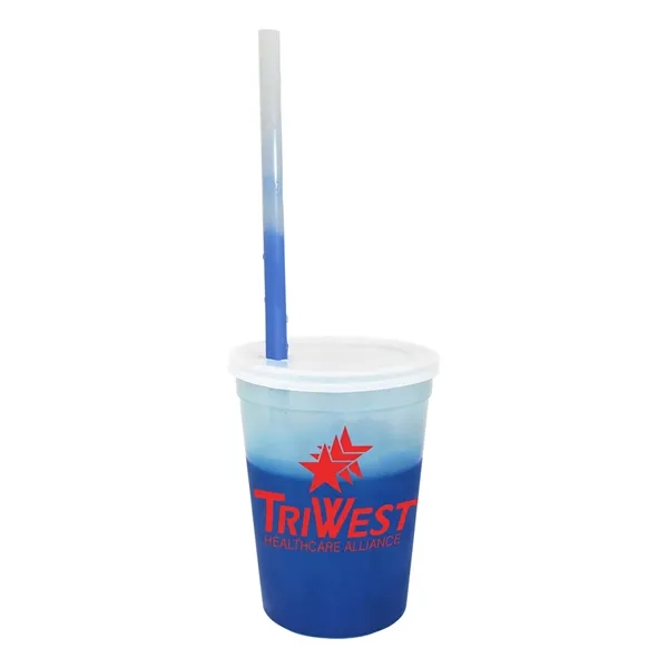 Mood™ 12 oz. Stadium Cup/Straw/Lid Set... from ASI 30270 Aakron Line