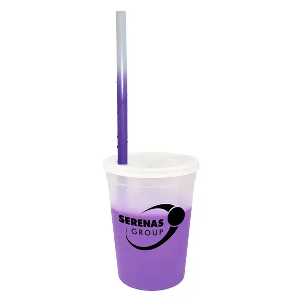 Mood™ 12 oz. Stadium Cup/Straw/Lid Set... from ASI 30270 Aakron Line