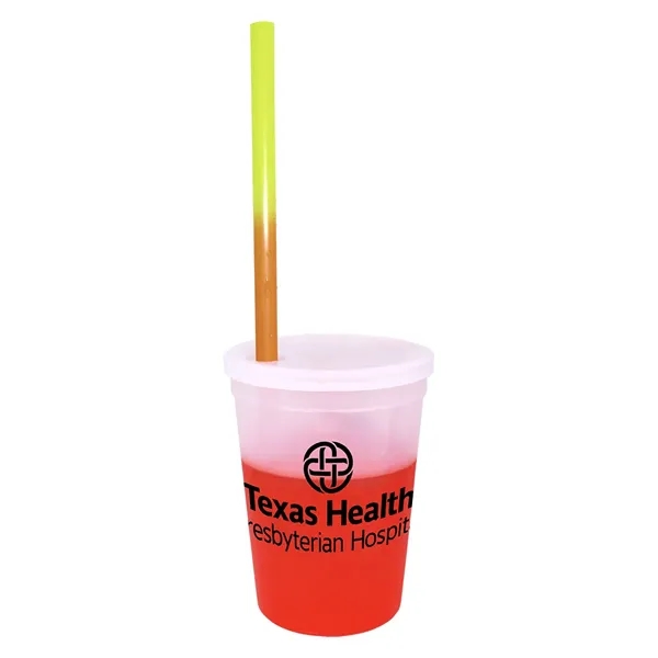 Mood™ 12 oz. Stadium Cup/Straw/Lid Set... from ASI 30270 Aakron Line