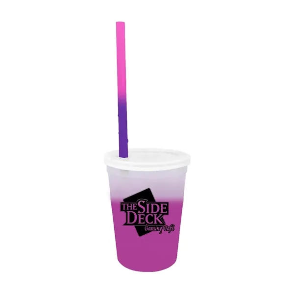 Mood™ 12 oz. Stadium Cup/Straw/Lid Set... from ASI 30270 Aakron Line