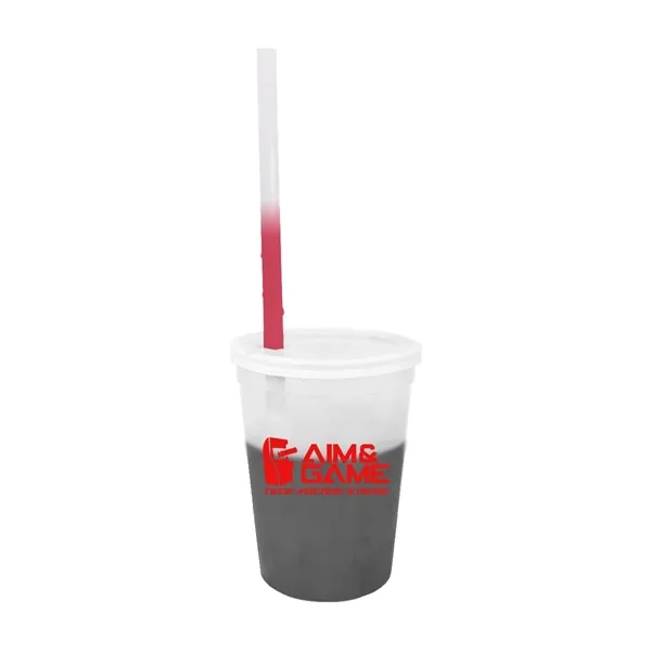 Mood™ 12 oz. Stadium Cup/Straw/Lid Set... from ASI 30270 Aakron Line