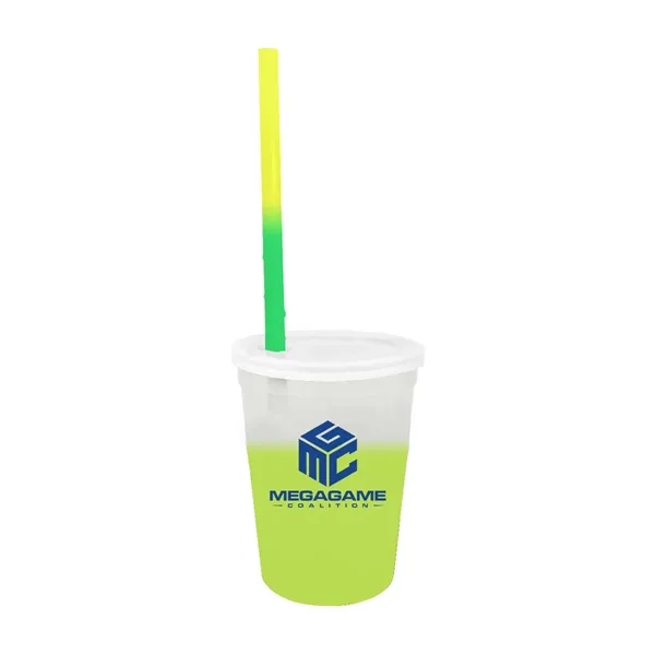 Mood™ 12 oz. Stadium Cup/Straw/Lid Set... from ASI 30270 Aakron Line