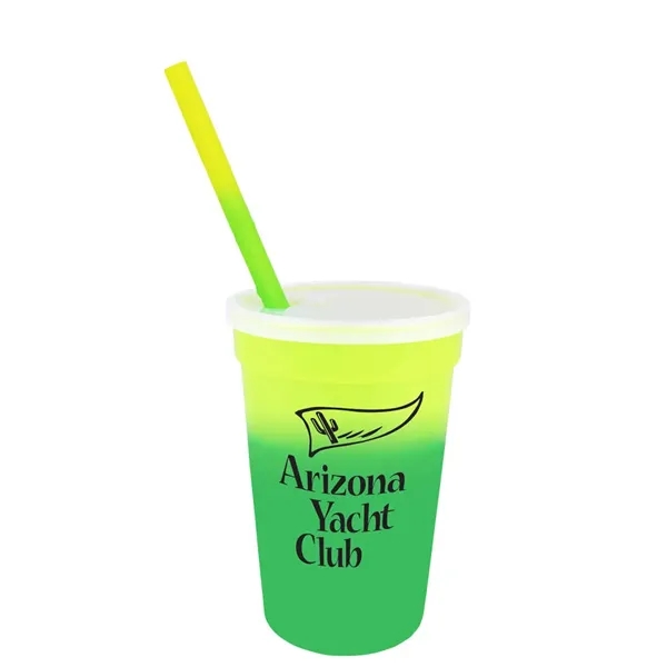 Mood™ 17 oz. Stadium Cup/Straw/Lid Set... from ASI 30270 Aakron Line