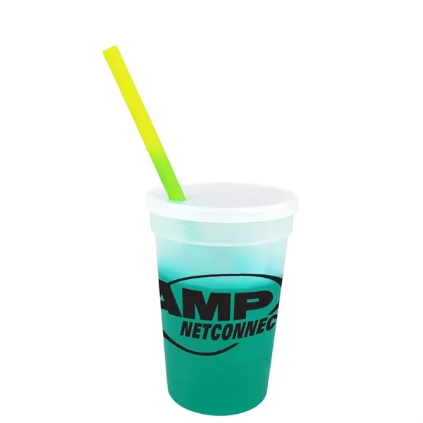 Mood™ 17 oz. Stadium Cup/Straw/Lid Set... from ASI 30270 Aakron Line