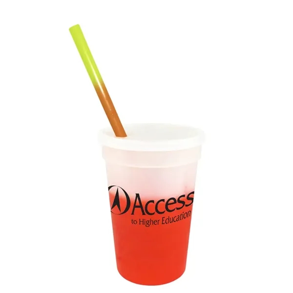 Mood™ 17 oz. Stadium Cup/Straw/Lid Set... from ASI 30270 Aakron Line