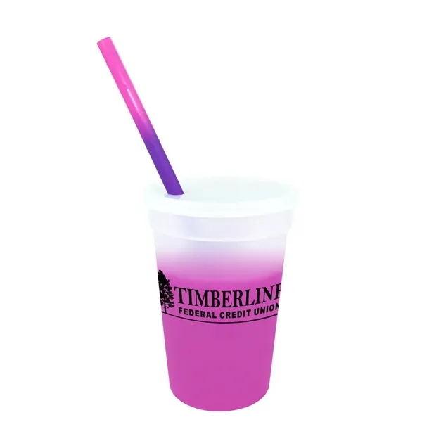 Mood™ 17 oz. Stadium Cup/Straw/Lid Set... from ASI 30270 Aakron Line