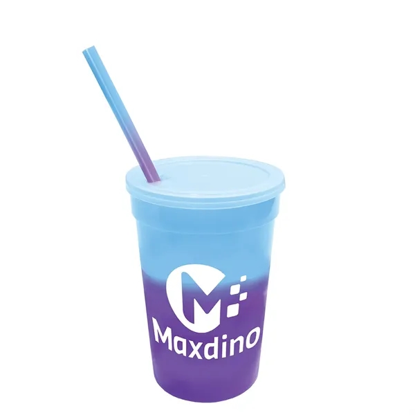 Mood™ 22 oz. Stadium Cup/Straw/Lid Set... from ASI 30270 Aakron Line