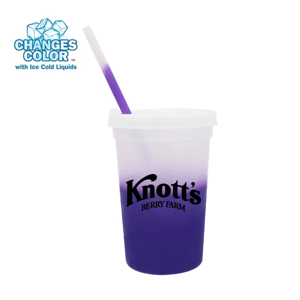 Mood™ 22 oz. Stadium Cup/Straw/Lid Set... from ASI 30270 Aakron Line
