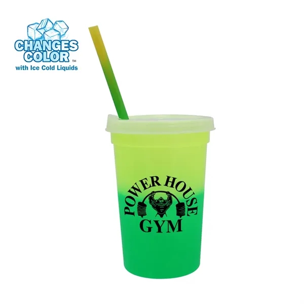 Mood™ 22 oz. Stadium Cup/Straw/Lid Set... from ASI 30270 Aakron Line