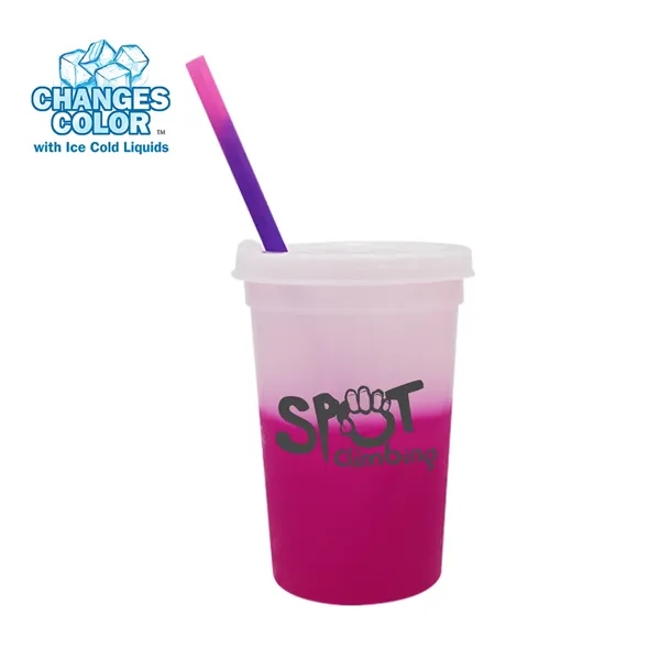 Mood™ 22 oz. Stadium Cup/Straw/Lid Set... from ASI 30270 Aakron Line