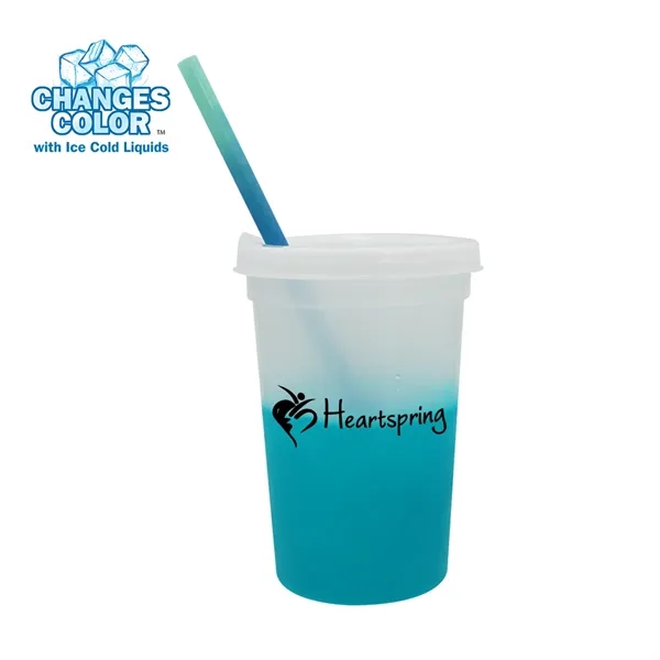 Mood™ 22 oz. Stadium Cup/Straw/Lid Set... from ASI 30270 Aakron Line