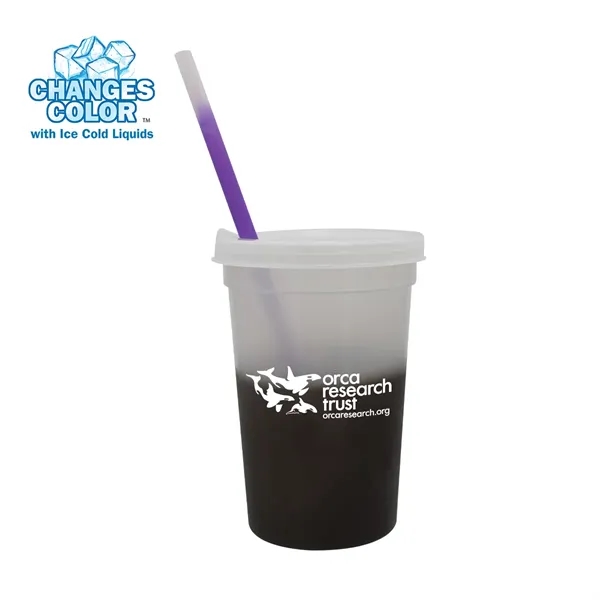 Mood™ 22 oz. Stadium Cup/Straw/Lid Set... from ASI 30270 Aakron Line