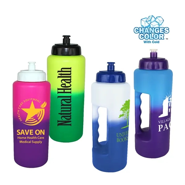 Mood™ 32 oz. Grip Bottle with Push 'n Pull Cap... from ASI 30270 Aakron Line