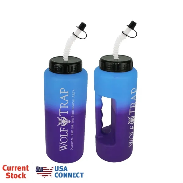 Mood™ 32 oz. Grip Bottle with Flexible Straw... from ASI 30270 Aakron Line