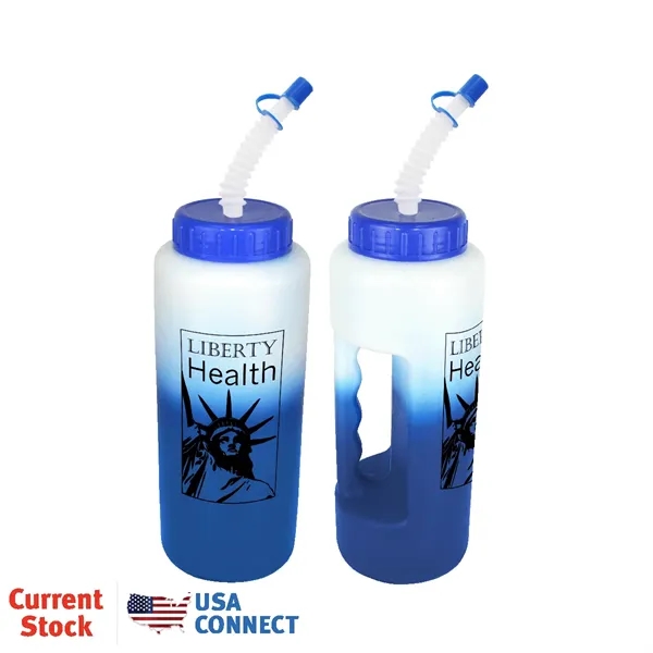 Mood™ 32 oz. Grip Bottle with Flexible Straw... from ASI 30270 Aakron Line