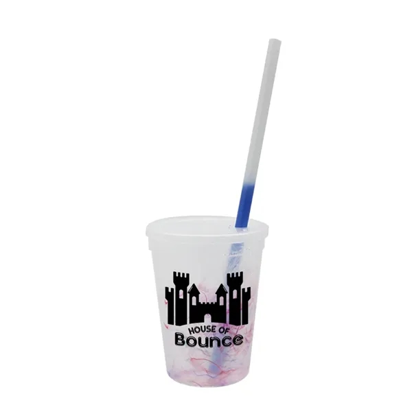 Mood 12 oz. Rainbow Confetti Cup/Straw/Lid Set... from ASI 30270 Aakron Line