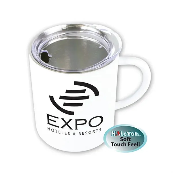 Halcyon® 14 oz. Coffee Mug with Acrylic Lid... from ASI 30270 Aakron Line
