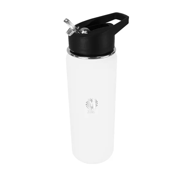 Halcyon® 20 oz. Sports Bottle with Flip Straw Lid, Laser En... from ASI 30270 Aakron Line