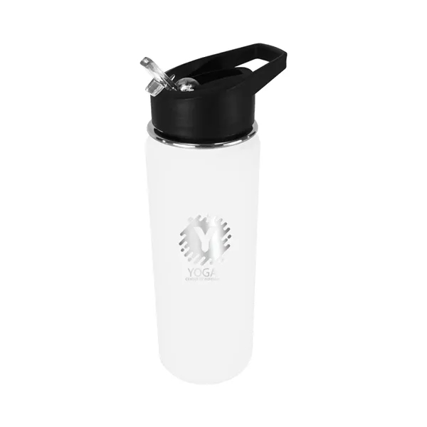 Halcyon® 20 oz. Sports Bottle with Flip Straw Lid, Laser En... from ASI 30270 Aakron Line