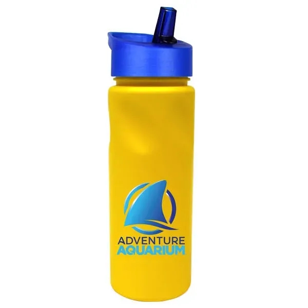 24 Oz. Cycle Bottle with Straw Cap Lid, Full Color Digital... from ASI 30270 Aakron Line