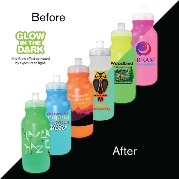 20 oz. Nite Glow Cycle Bottle, Full Color Digital... from ASI 30270 Aakron Line