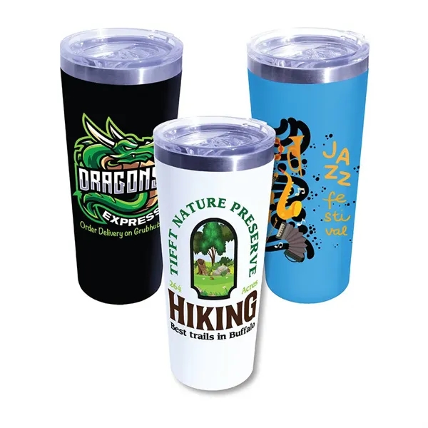22 oz. Memphis Tumbler with Slide Lid, Full Color Digital... from ASI 30270 Aakron Line