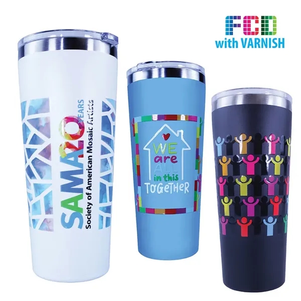 22 oz. Memphis Tumbler with Slide Lid, FCD with Varnish or... from ASI 30270 Aakron Line