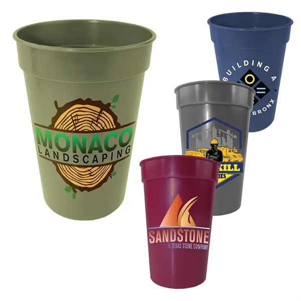 17 oz. Earth Tone Stadium Cup, Full Color Digital... from ASI 30270 Aakron Line