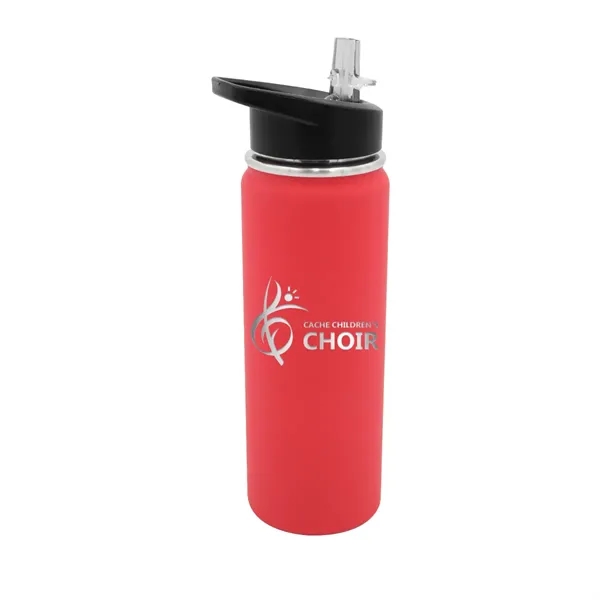 Halcyon® 20 oz. Sports Bottle with Flip Straw Lid, Laser En... from ASI 30270 Aakron Line
