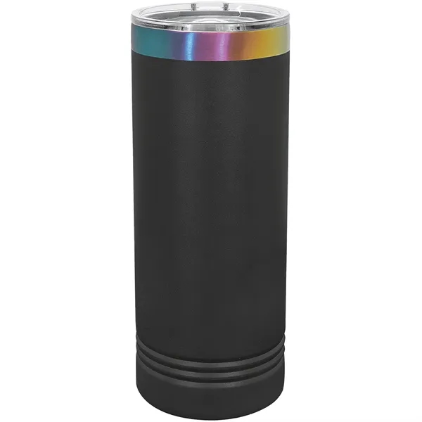 Polar Camel stainless steel 22-ounce insulated ION-Plated tumbler with sliding lid.... from ASI 74601 Calico