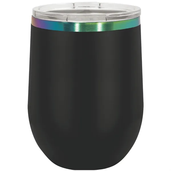 Ion-plated stainless steel stemless 12 ounce insulated stemless wine tumbler with... from ASI 74601 Calico