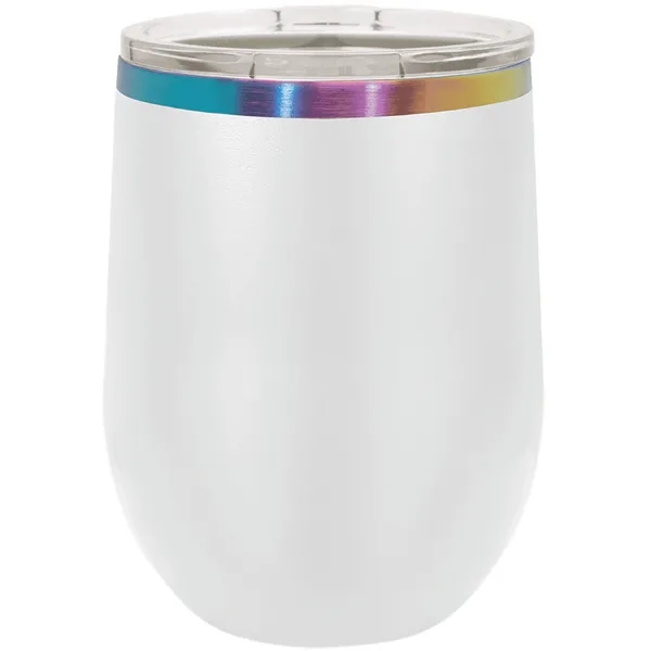 Ion-plated stainless steel stemless 12 ounce insulated stemless wine tumbler with... from ASI 74601 Calico