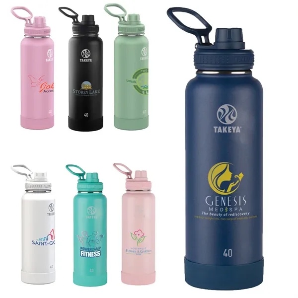 Takeya® 40  oz. Actives with Spout Lid, Full Color Digital... from ASI 30270 Aakron Line