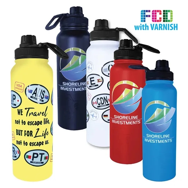 32 oz. Memphis Sports Bottle with Screw Cap, Varnish... from ASI 30270 Aakron Line