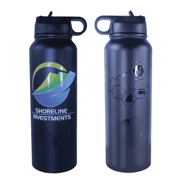 32 oz. Memphis Sports Bottle with Straw Lid, Varnish... from ASI 30270 Aakron Line