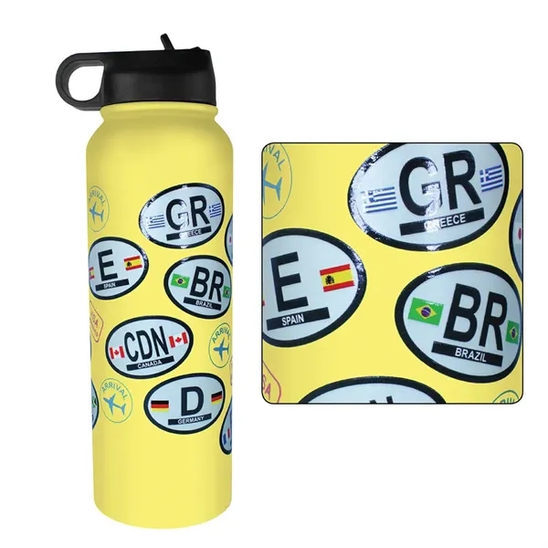 32 oz. Memphis Sports Bottle with Straw Lid, Varnish... from ASI 30270 Aakron Line