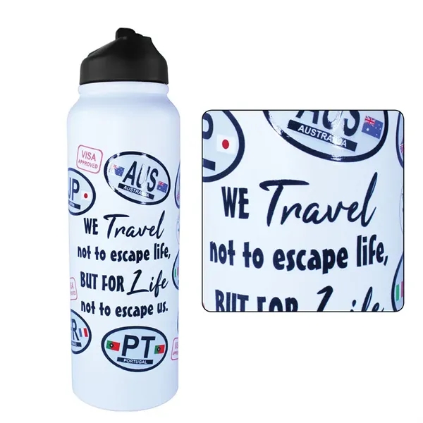 32 oz. Memphis Sports Bottle with Straw Lid, Varnish... from ASI 30270 Aakron Line