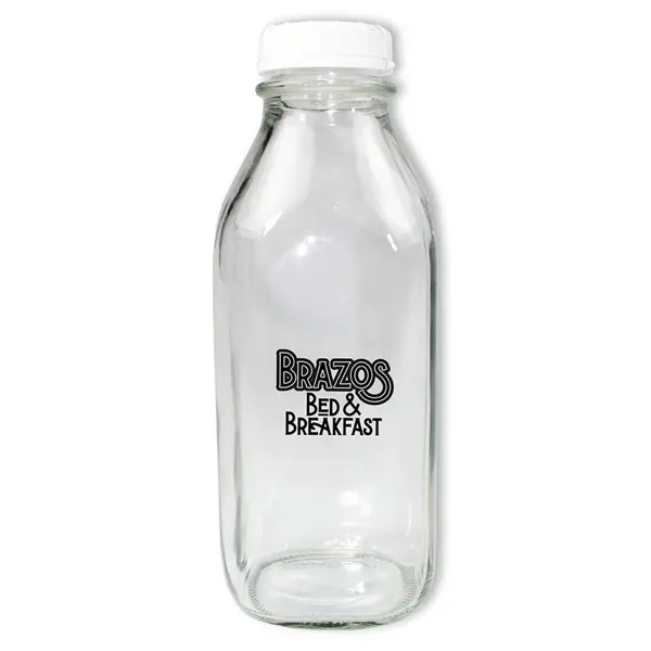 1 Quart Glass Milk Bottle With Lid... from ASI 30270 Aakron Line