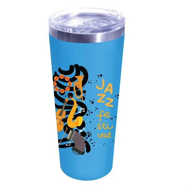 22 oz. Memphis Tumbler with Slide Lid - Gift Set, Full... from ASI 30270 Aakron Line