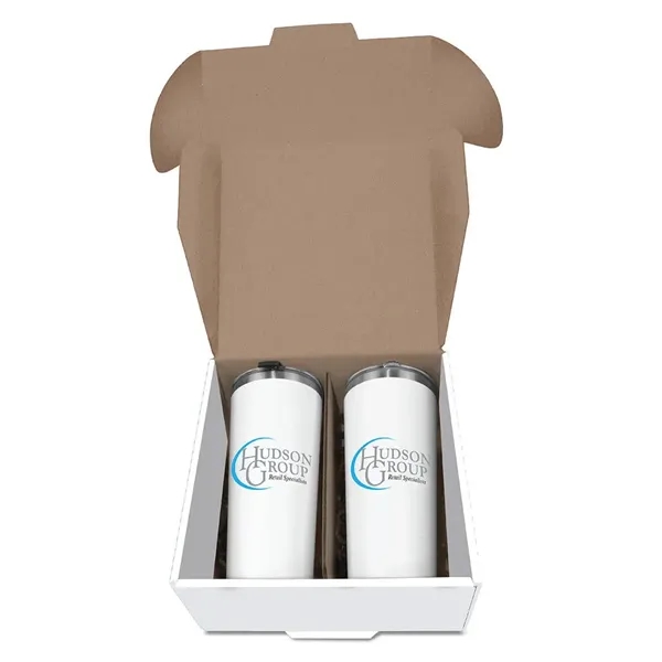 22 oz. Memphis Tumbler with Slide Lid - Gift Set, Full... from ASI 30270 Aakron Line